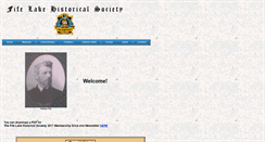 Desktop Screenshot of fifelakehistoricalsociety.com