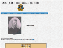 Tablet Screenshot of fifelakehistoricalsociety.com